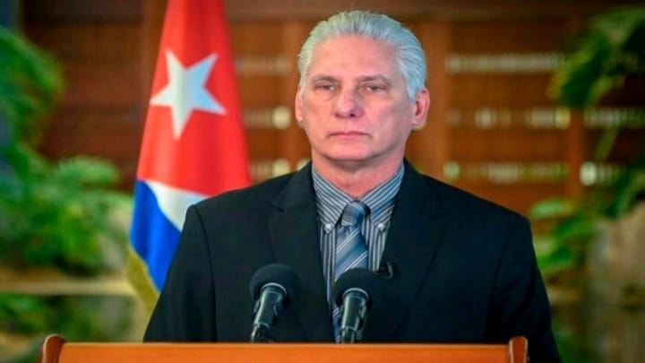 Díaz-Canel admite que no renunciará en medio de la crisis en Cuba