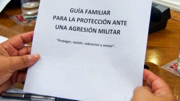 Gobierno cubano activa guía de preparación civil para caso de guerra