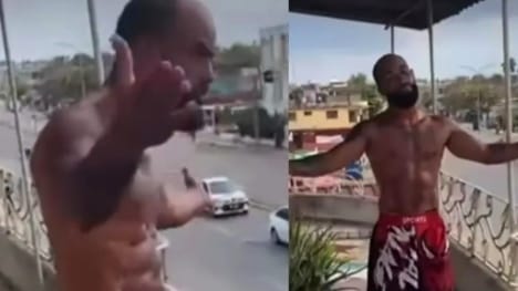 Gritos desde un balcón: peleador denuncia la crisis en Cuba